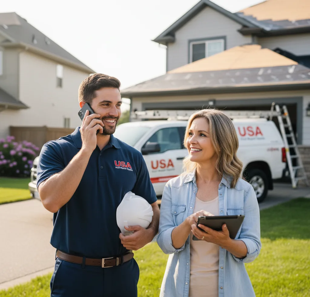 USA Roof Repair Experts customer support in Brackney